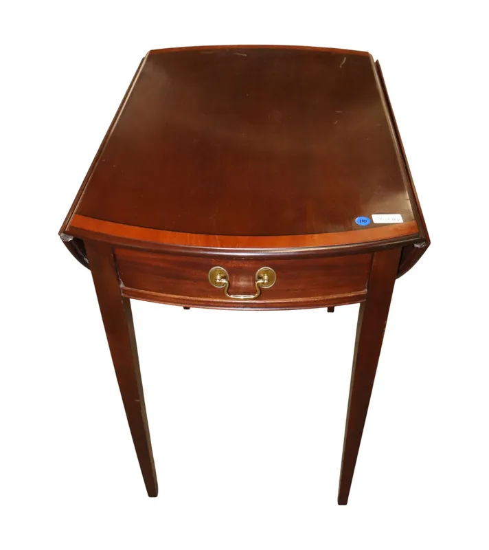 Stickley Mahogany Banded Pembroke Drop Leaf Table from auction in Logan Township, New Jersey