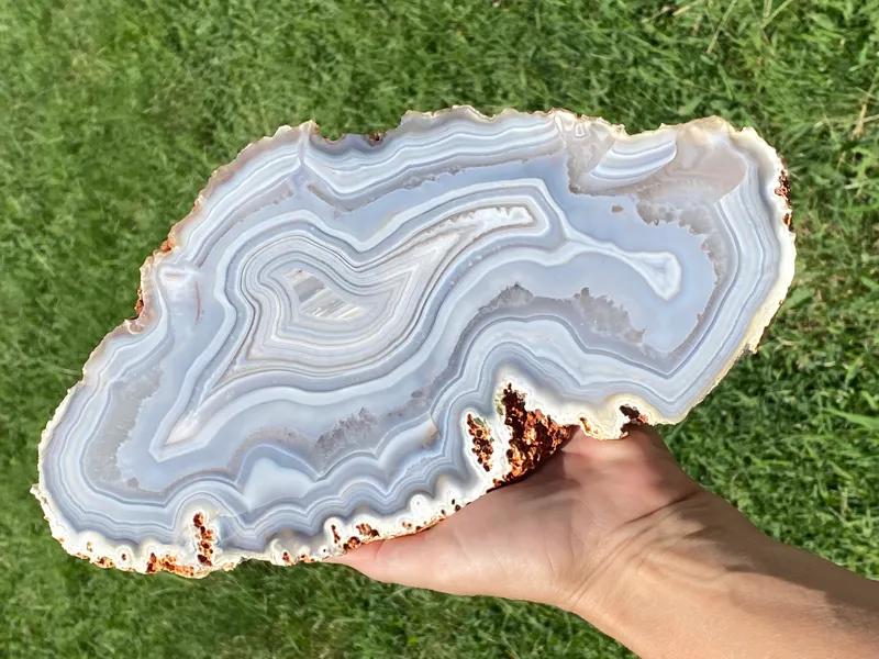 Agate, Rock, Crystal, Slab, Decor, Collectible from auction in Springfield, Missouri