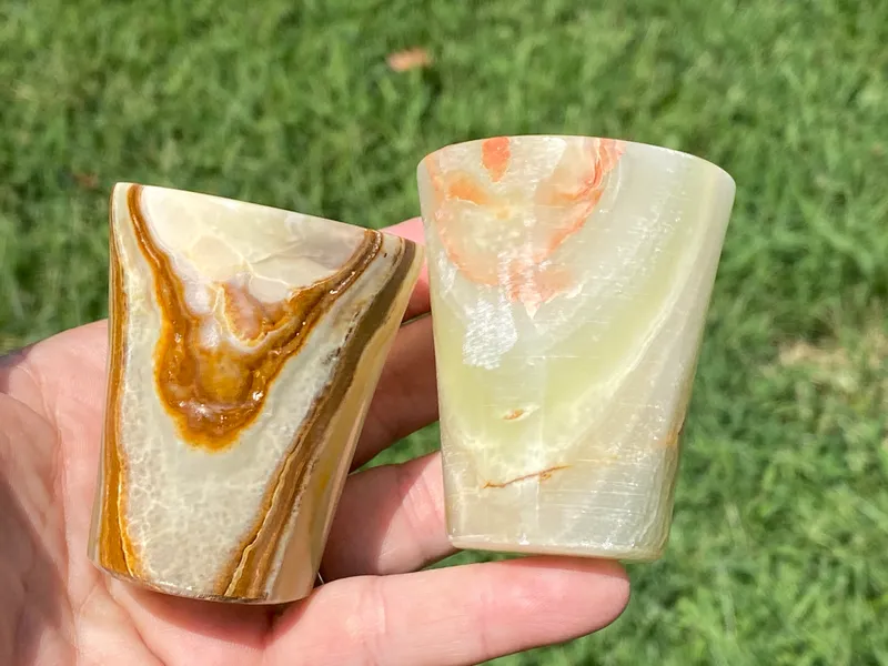 Onyx, Calcite, Rock, Collectible, Glasses, Bar Ware from auction in Springfield, Missouri