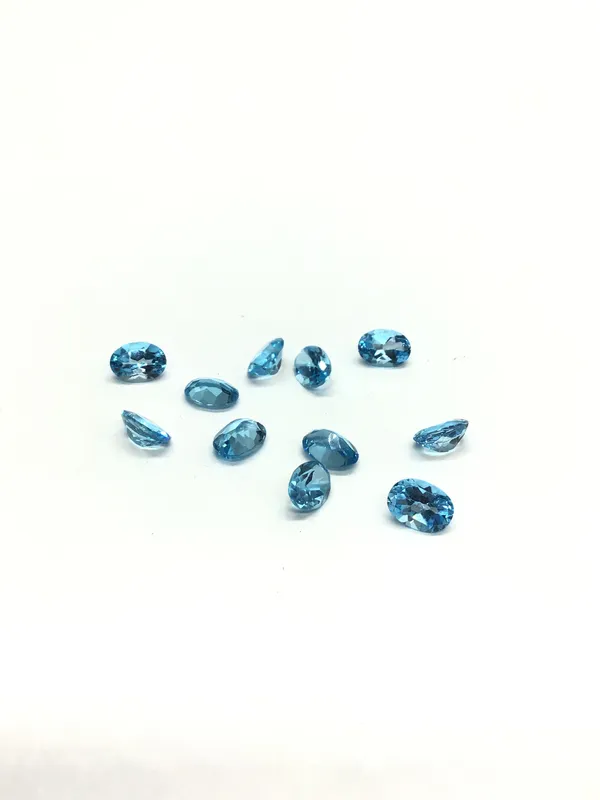 Blue topaz gemstones from auction in Springfield, Missouri