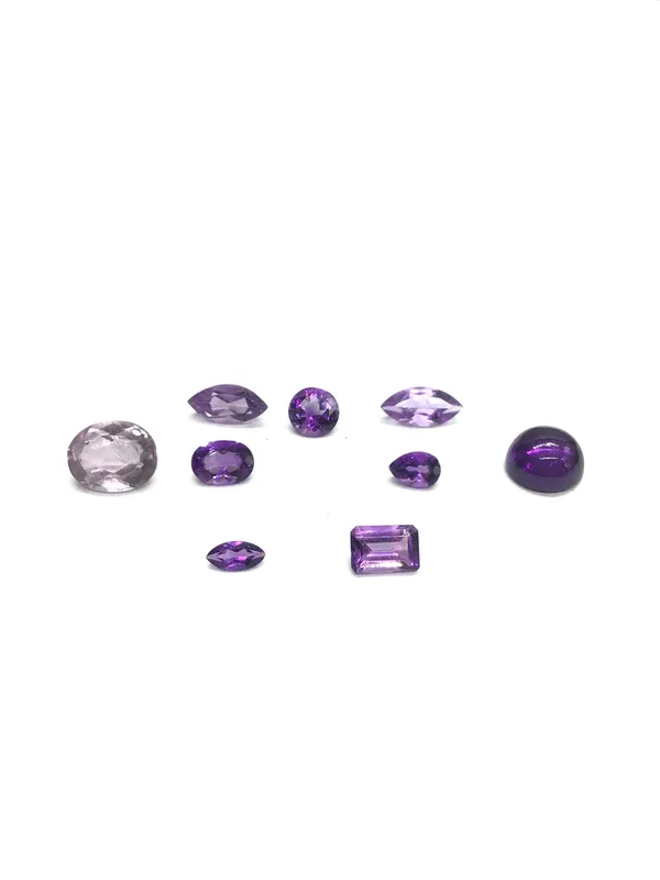 Amethyst gemstones from auction in Springfield, Missouri