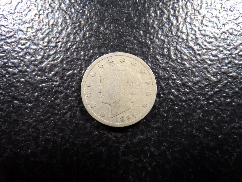 1894 LIBERTY HEAD V NICKEL from auction in Englewood, Ohio