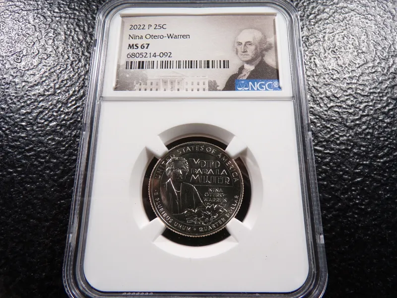 2022-P NGC MS67 NINA OTERO-WARREN QUARTER from auction in Englewood, Ohio