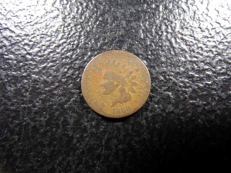 1868 RARE DATE INDIAN HEAD CENT from auction in Englewood, Ohio