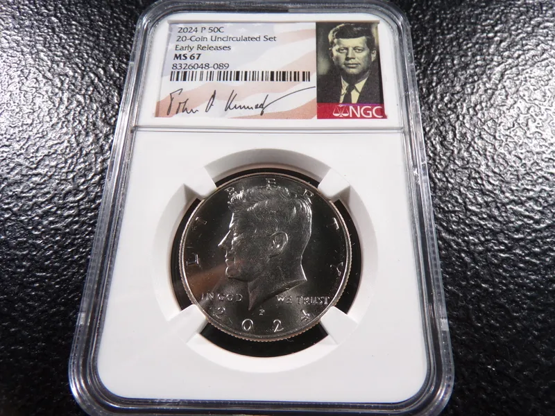 2024-P NGC MS67 SISNED EARLY RELEASES KENNEDY HALF DOLLAR from auction in Englewood, Ohio