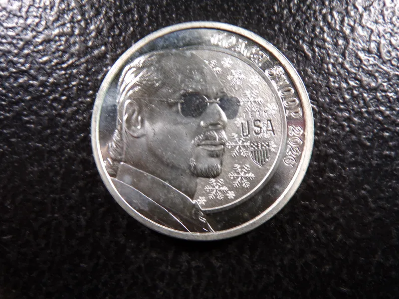 1 OUNCE .999 FINE SILVER 2026 COACH SNOOP DOG U.S. OLYMPIC TEAM from auction in Englewood, Ohio