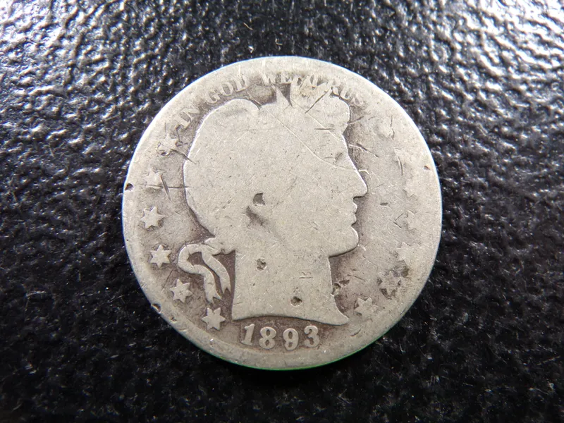 1893-O BARBER SILVER HALF DOLLAR ***MINTED 1 1/3 MILLION from auction in Englewood, Ohio