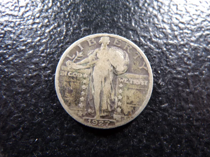 1927-S STANDING LIBERTY SILVER QUARTER from auction in Englewood, Ohio