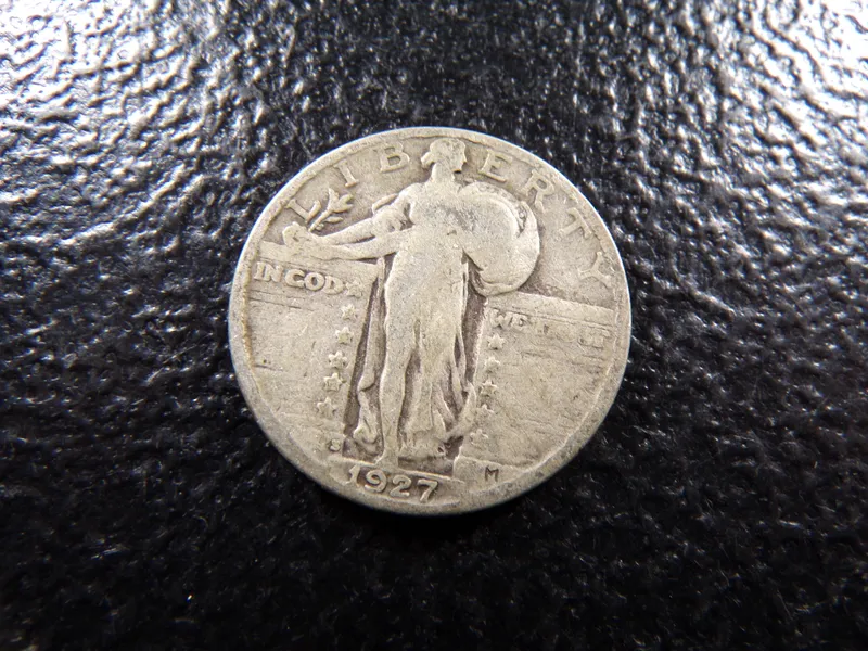 1927-S STANDING LIBERTY SILVER QUARTER from auction in Englewood, Ohio