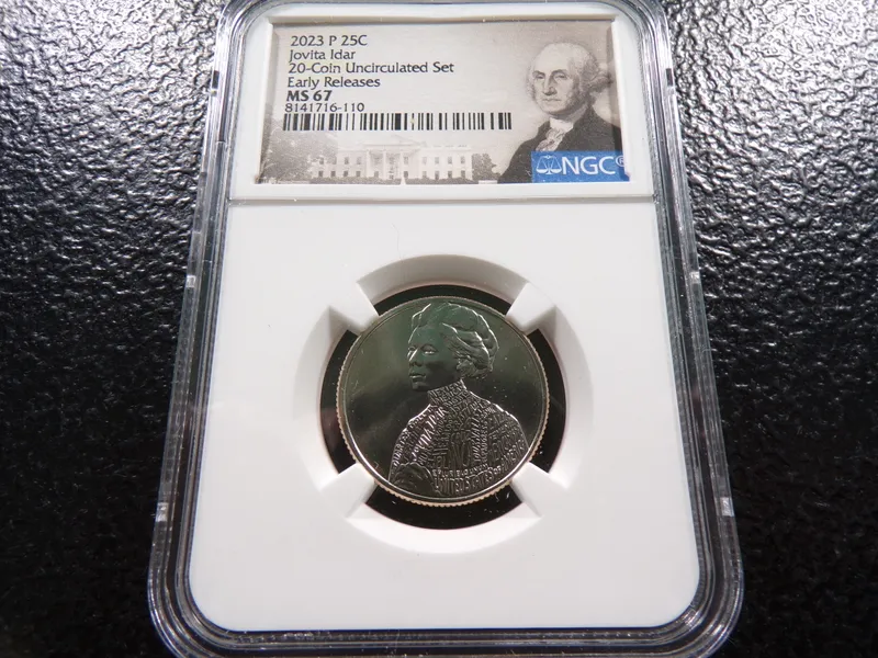 2023-P NGC MS67 EARLY RELEASES JOVITA IDAR QUARTER from auction in Englewood, Ohio