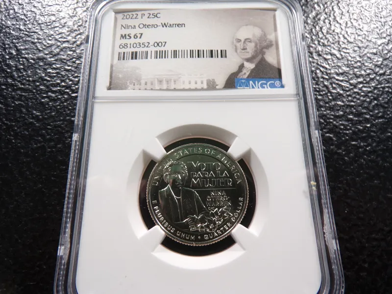 2022-P NGC MS67 NINA OTERO-WARREN QUARTER from auction in Englewood, Ohio
