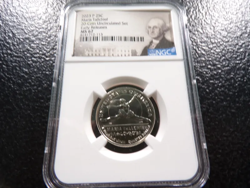 2023-P NGC MS67 EARLY RELEASES MARIA TALLCHIEF QUARTER from auction in Englewood, Ohio