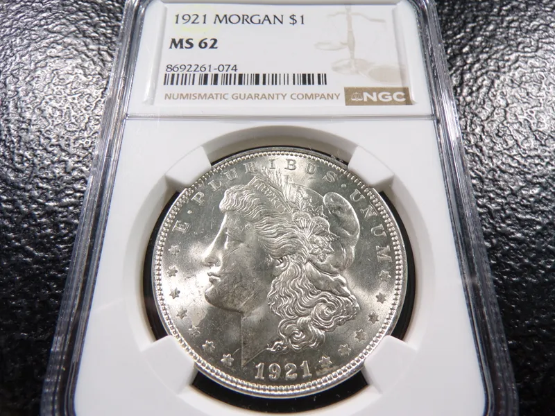 1921 NGC MS62 MORGAN SILVER DOLLAR from auction in Englewood, Ohio