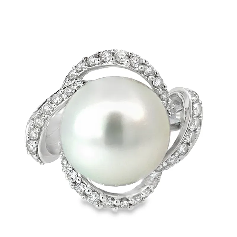 Pearl and Diamond Ring from auction in Port St Lucie, Florida