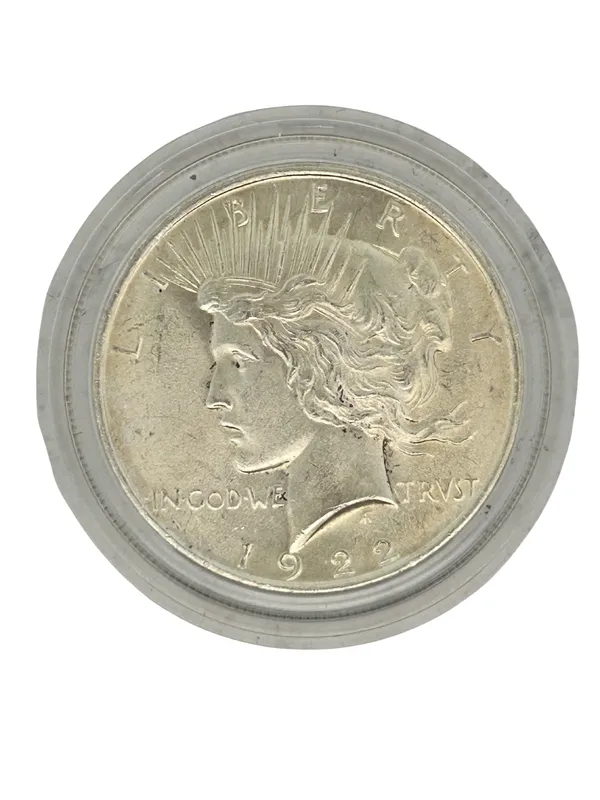 1922 Peace Silver Dollar Choice BU from auction in Port St Lucie, Florida