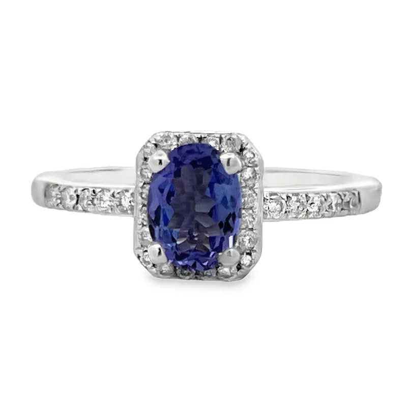 Natural Tanzanite & Diamond Ring from auction in Port St Lucie, Florida