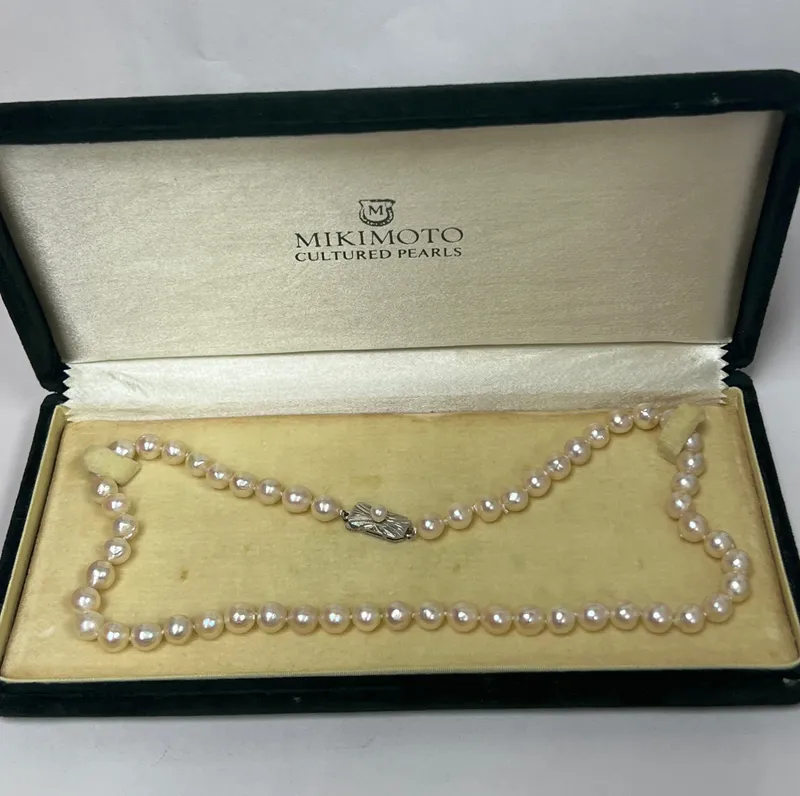 17" MIKIMOTO 7mm Pearl Necklace from auction in Port St Lucie, Florida
