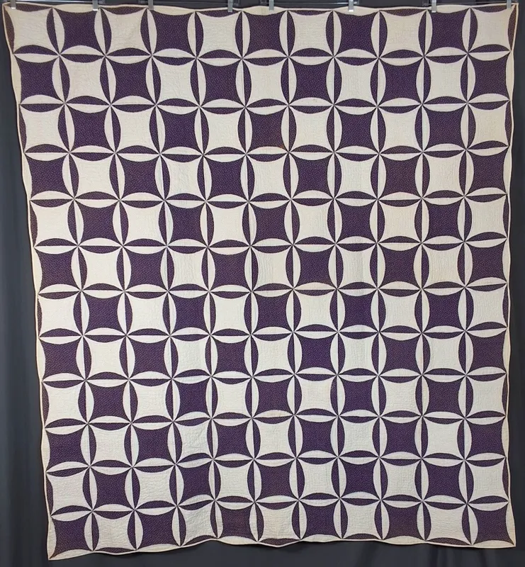 Antique c1860 Robbing Peter to Pay Paul Quilt from auction in Princeton, New Jersey