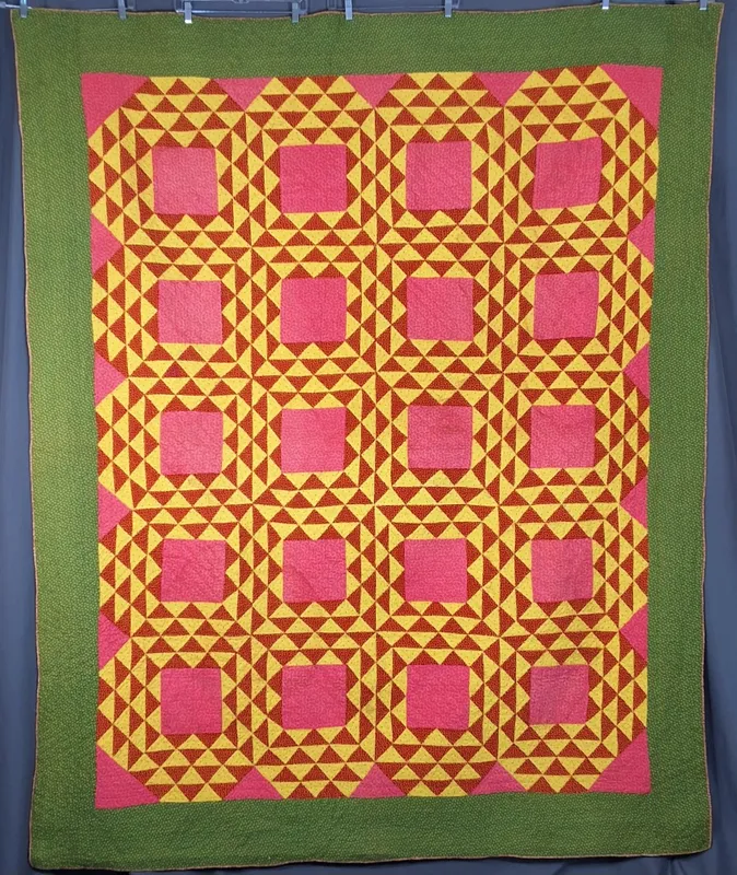 Antique c1880 Ocean Waves Quilt from auction in Princeton, New Jersey