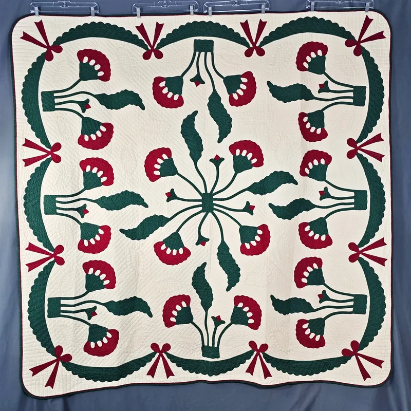 Coxcomb Quilt by Frances Abell Brand from auction in Princeton, New Jersey