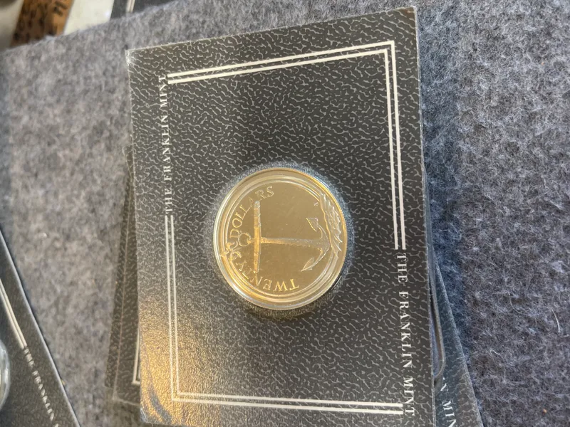 1985 British Virgin Islands $20 dollars silver coin ANCHOR from auction in Brewton, Alabama
