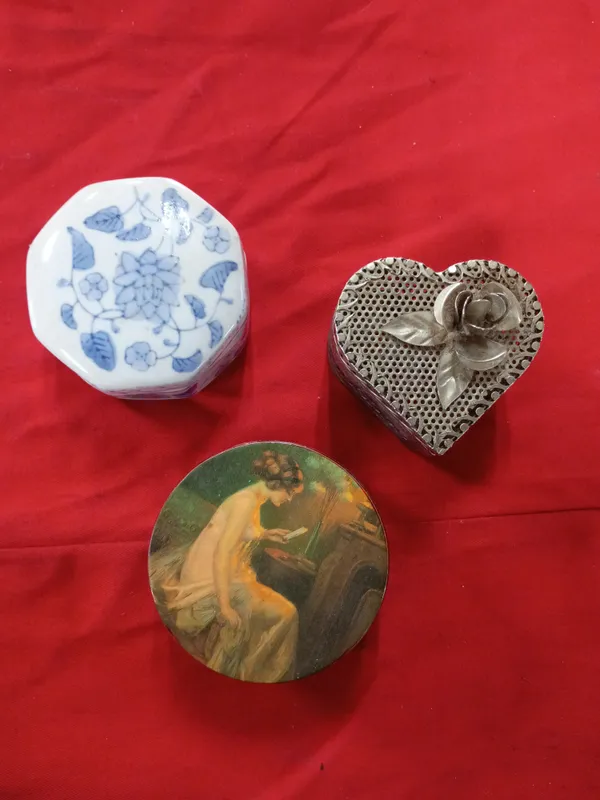 A Collection of Decorative Trinket Boxes and a Carved Bead from auction in Brewton, Alabama
