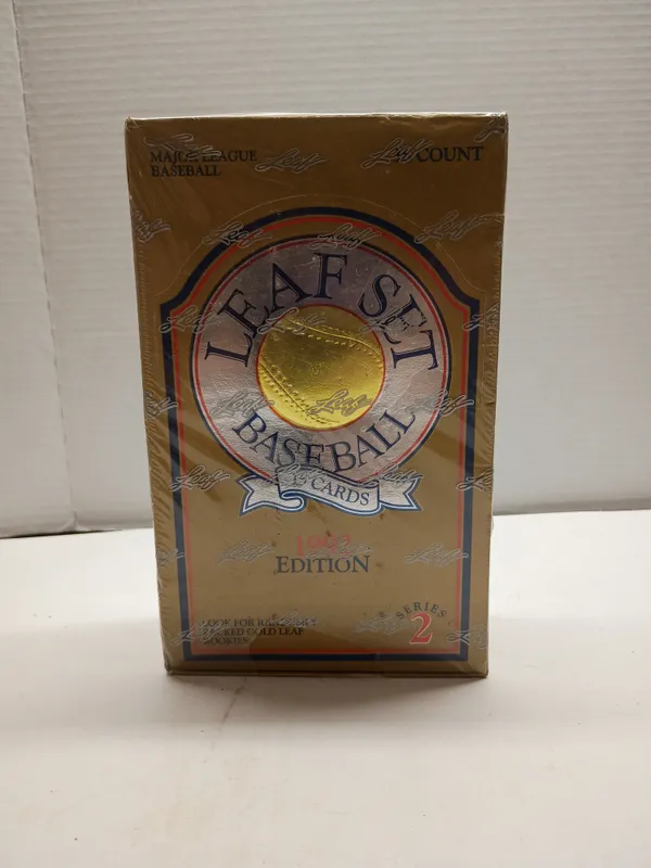 1992 Leaf Series 2 Baseball Cards Factory Sealed Box from auction in Brewton, Alabama