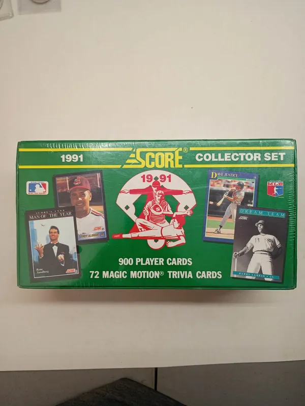 1991 Score Major League Baseball Factory Sealed 900-Card Collector Set from auction in Brewton, Alabama