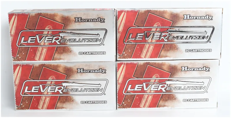 Hornady LEVERevolution Rifle Ammunition .348 Winchester 80 Rounds from auction in Henderson, Texas