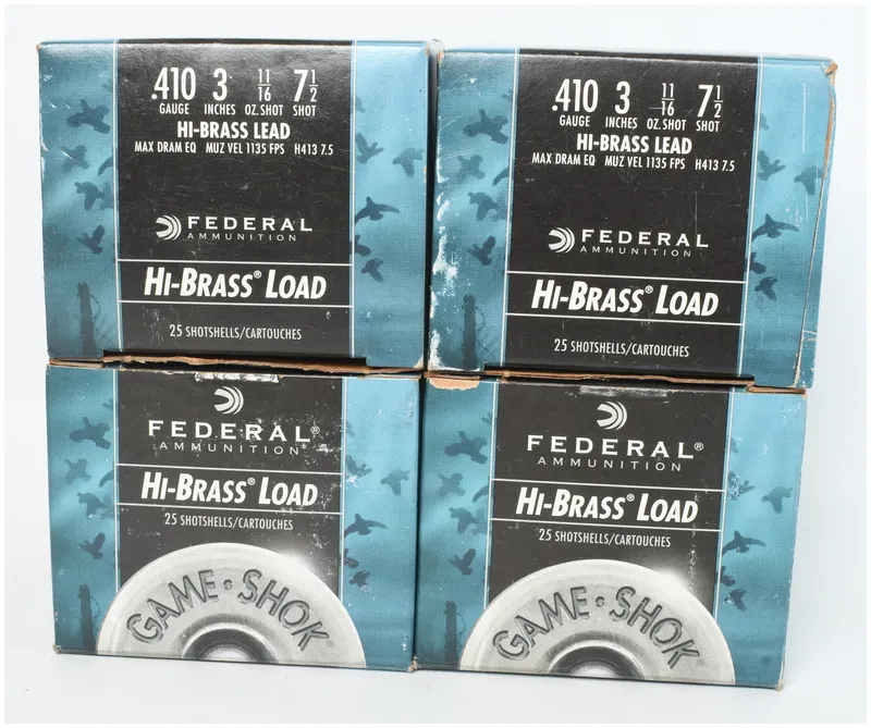Federal Game-Shok Hi-Brass Load Ammunition .410 Gauge from auction in Henderson, Texas