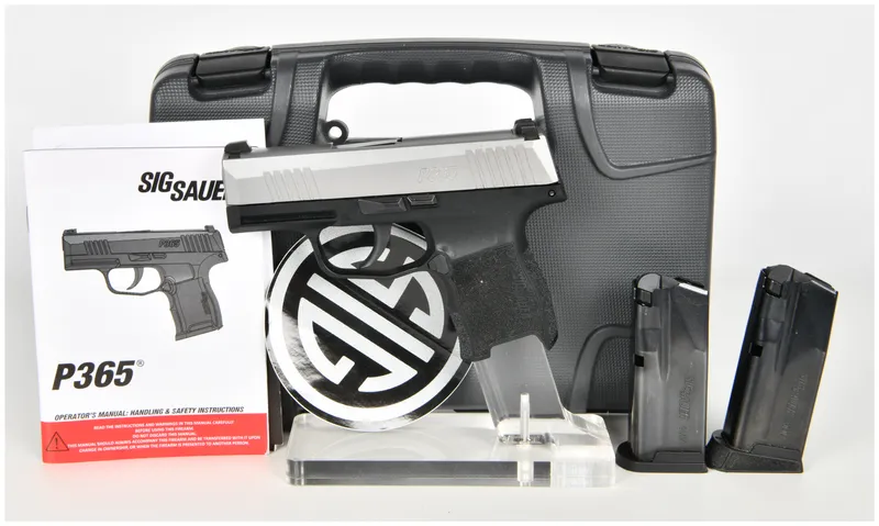 Sig Sauer P365 Semi-Automatic Pistol 9mm with 3.1 Inch Barrel from auction in Henderson, Texas