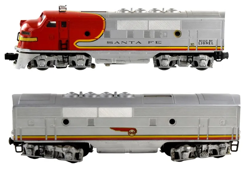 Vintage Lionel Santa Fe 2333-20 Diesel F3 Locomotive With 2343 Unit from auction in Carrollton, Texas