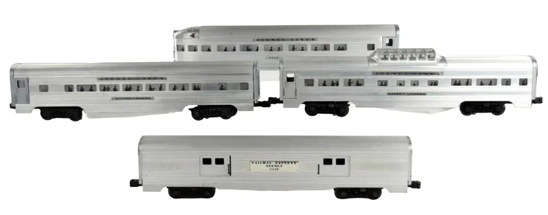 Lot 4 Postwar Lionel Lines O Gauge Cars from auction in Carrollton, Texas