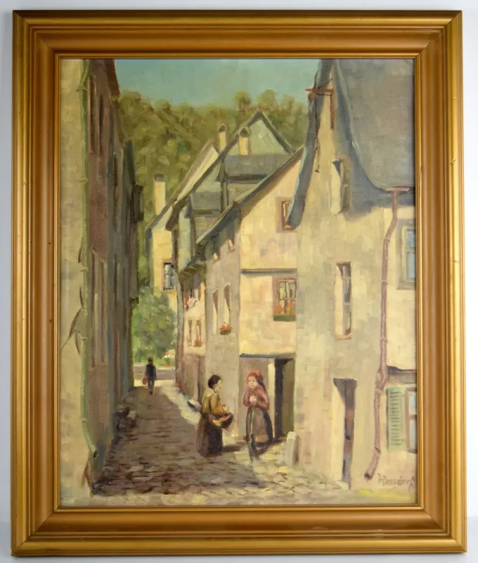 American/German Hans Ressdorf Oil Painting from auction in Carrollton, Texas