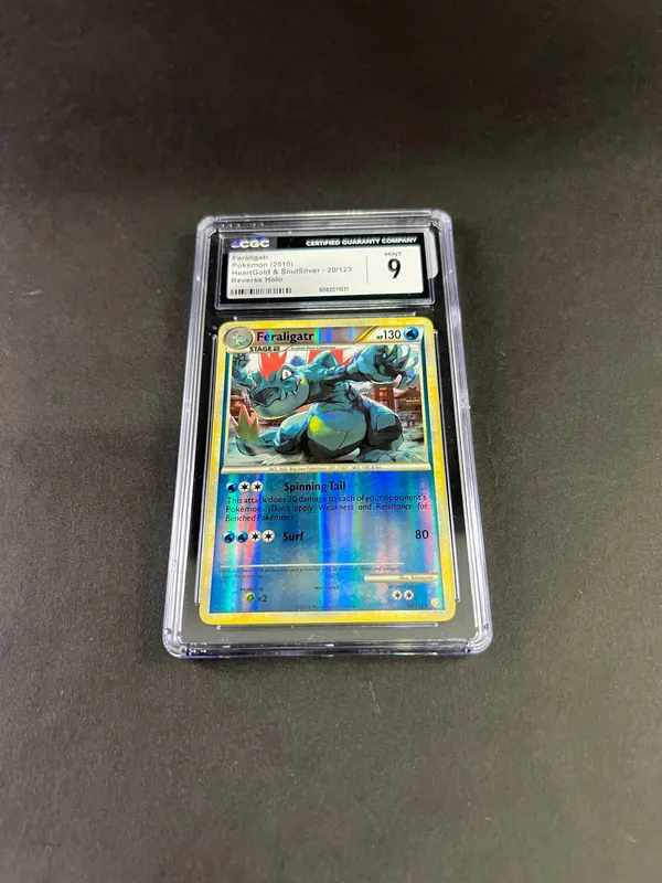 Pokemon TCG Feraligatr CGC 9 from auction in Cranston, Rhode Island