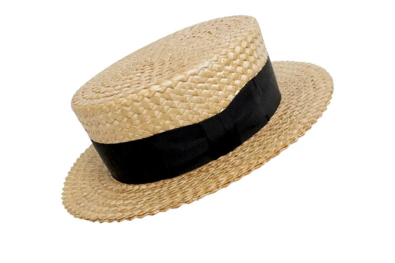 VINTAGE MENS STRAW BOATER HAT from auction in Mount Pleasant, South Carolina