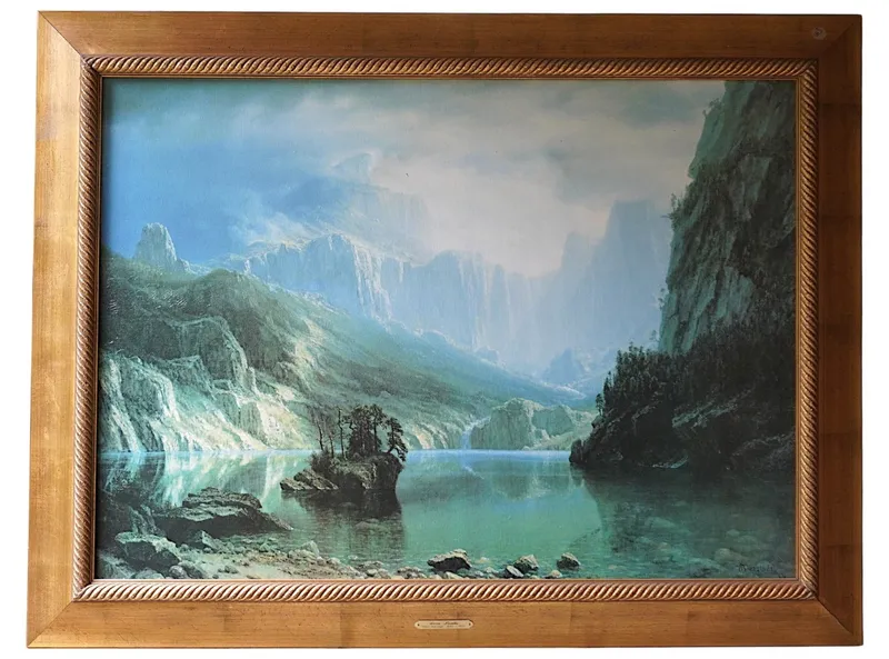 LARGE ENHANCED GICLEE ALBERT BIERSTADT SIERRA NEVADA from auction in Mount Pleasant, South Carolina