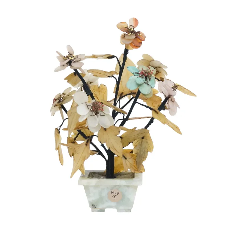 VINTAGE CARVED CHINESE JADE TREE 1940s from auction in Mount Pleasant, South Carolina