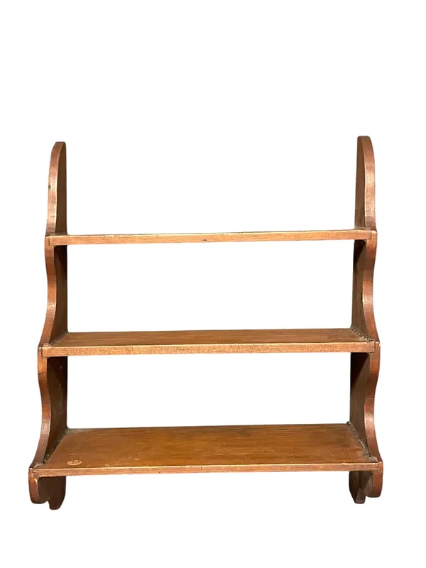 VINTAGE PRIMITIVE PINE WALL SHELF from auction in Mount Pleasant, South Carolina