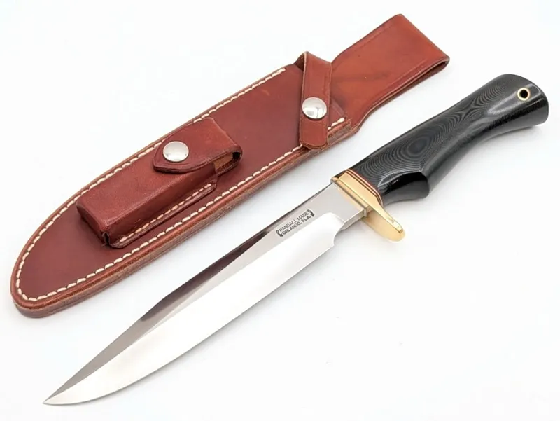 1980's Randall Model 1 7in All Purpose Fighter w/ Sheath from auction in IN, 