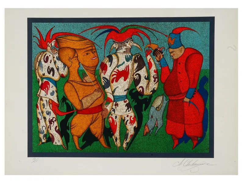 MIHAIL CHEMIAKIN RUSSIAN LIMITED EDITION LITHOGRAPH from auction in New York, New York