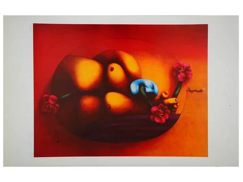 OLEG TSELKOV RUSSIAN LTD ED LITHOGRAPH FEMALE NUDE from auction in New York, New York