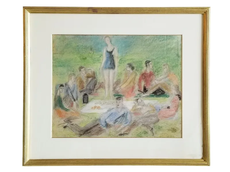 RUSSIAN AMERICAN PAUL ALEXIS ARAPOFF PASTEL PAINTING from auction in New York, New York