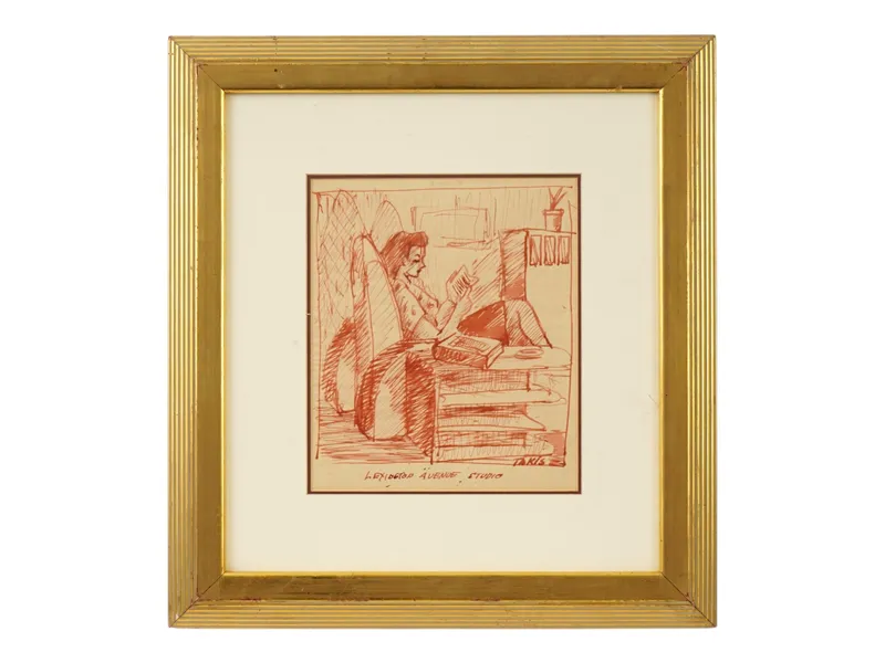 GREEK AMERICAN NICHOLAS VASSILAKIS TAKIS DRAWING from auction in New York, New York
