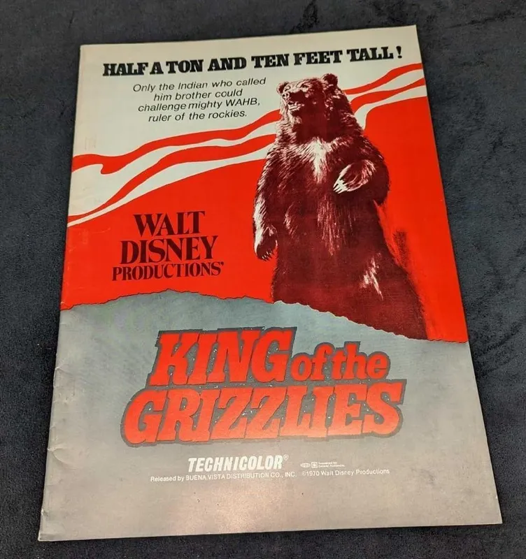 Vintage Disney King Of The Grizzlies Movie Pressbook from auction in Orlando, Florida