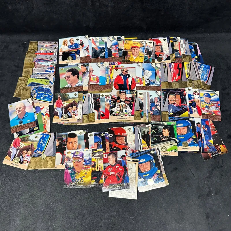 Group of 1990s Upper Deck NASCAR Racing Trading Cards from auction in Orlando, Florida