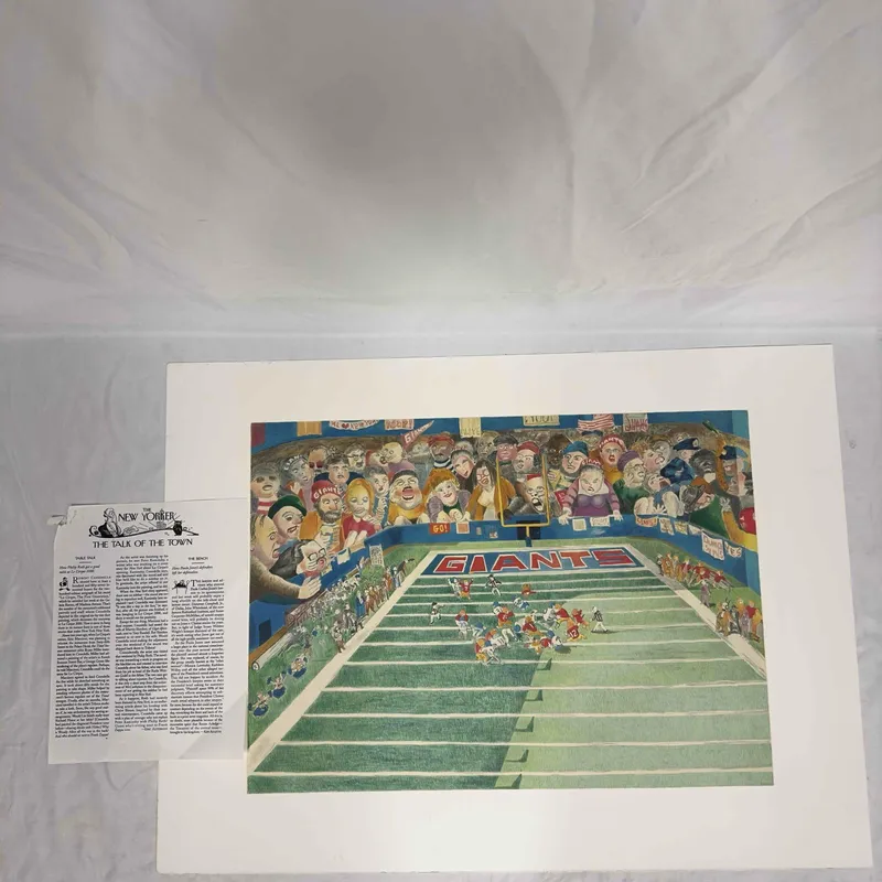 Robert Cenedella Lithograph Color Print The Giants #2 from auction in Orlando, Florida