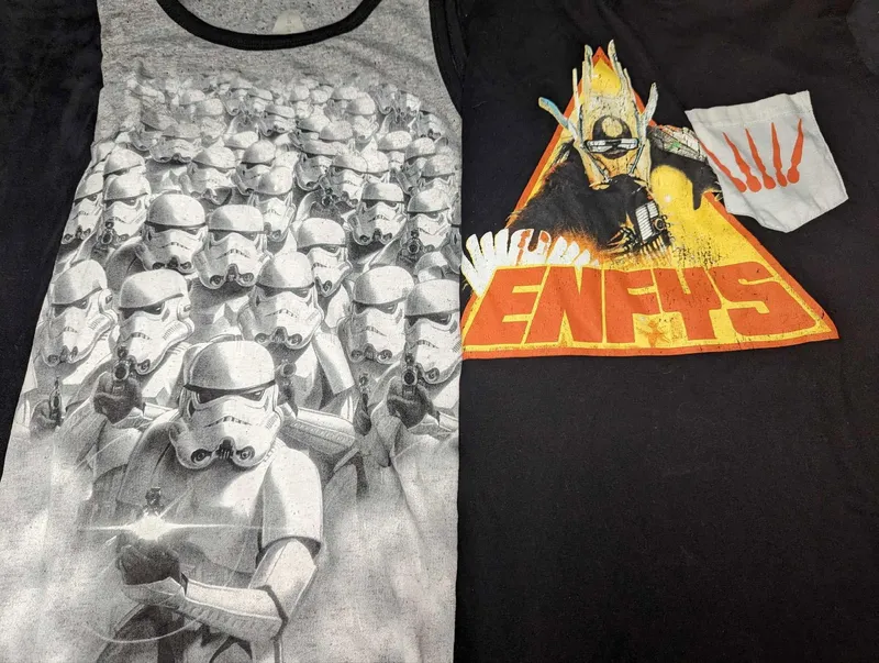 2 Disney Men's XL & L Star Wars Tank Top Shirts from auction in Orlando, Florida