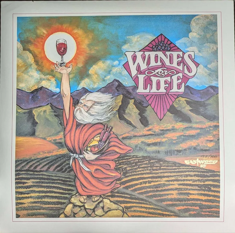 Numbered Wines For Life Eastwood Print from auction in Orlando, Florida