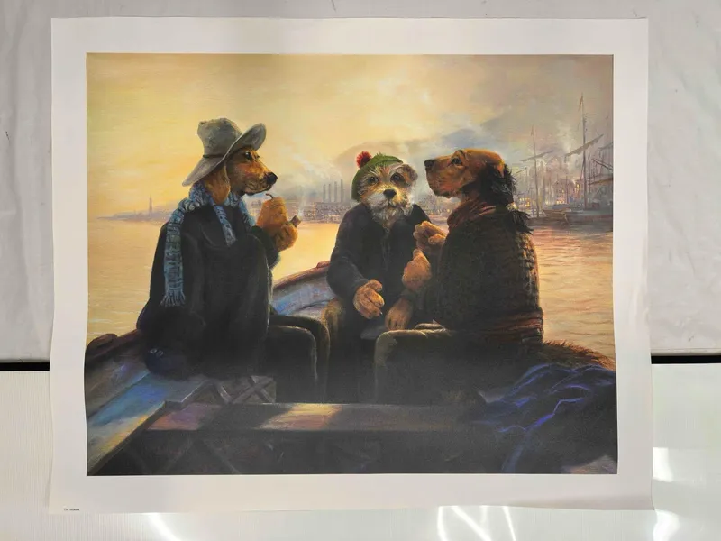 The Wilkers Giclee on Canvas Lonely Dog Ivan Clarke from auction in Orlando, Florida